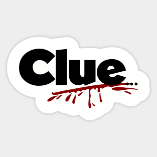 Blood Clue Sticker